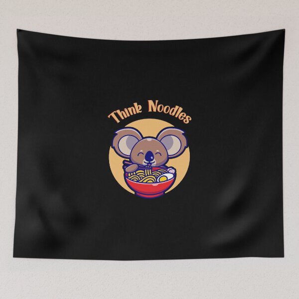 Item preview, Kawaii Koala Think Noodles designed and sold by DynastyArt.
