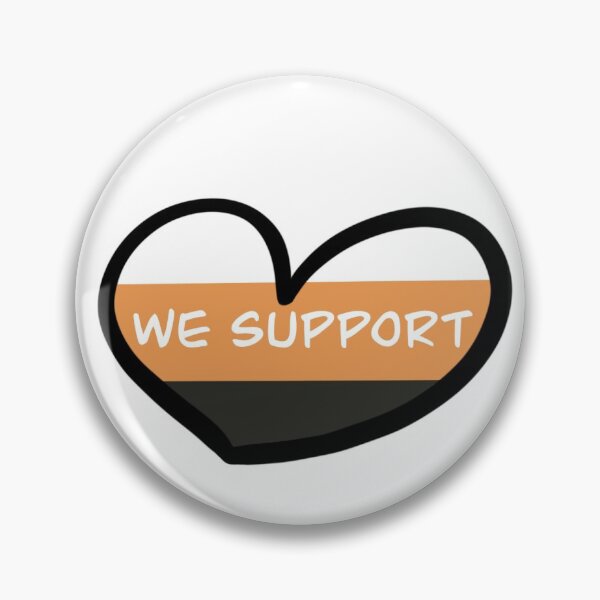 Item preview, System Pride Heart "We support" designed and sold by Me-but-Plural.