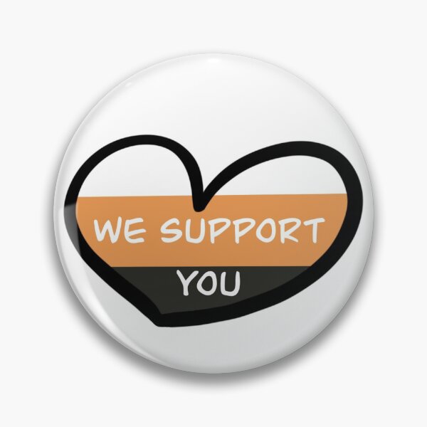 Item preview, System Pride Heart "We Support You" designed and sold by Me-but-Plural.