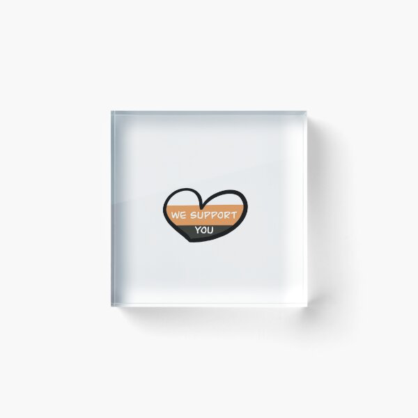 Item preview, System Pride Heart "We Support You" designed and sold by Me-but-Plural.