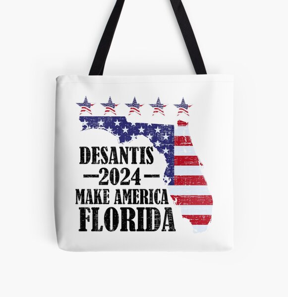  Ron DeSantis 2024 Election  Make America Florida Tote Bag :  Clothing, Shoes & Jewelry