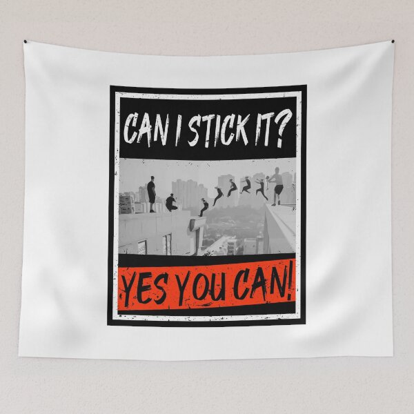 Item preview, Parkour Can You Stick It? designed and sold by Teebubbleuk.