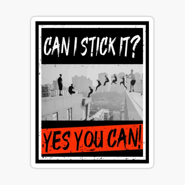 Item preview, Parkour Can You Stick It? designed and sold by Teebubbleuk.