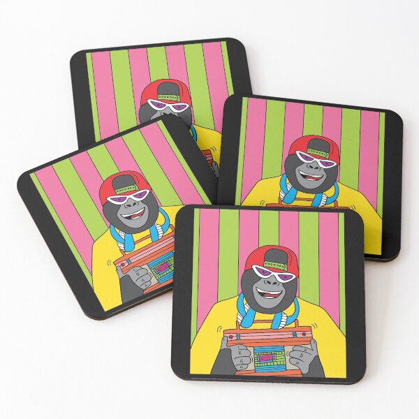 Item preview, Retro Gorilla Monkey With Radio Music designed and sold by flofin.