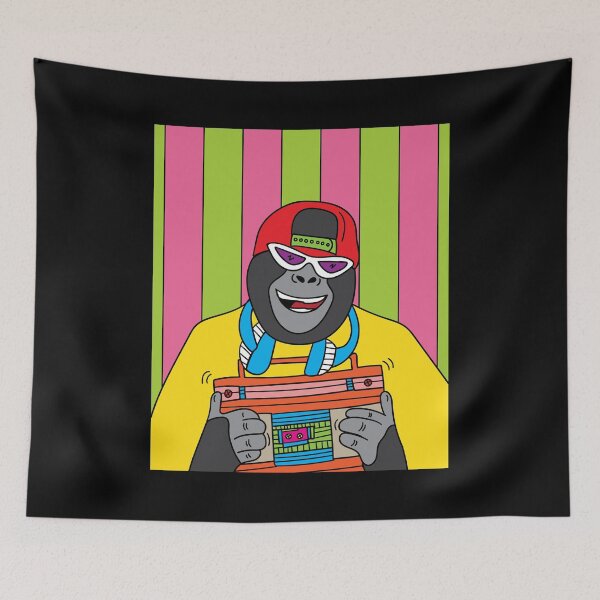 Item preview, Retro Gorilla Monkey With Radio Music designed and sold by flofin.
