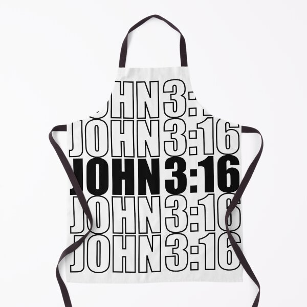 Item preview, John 3:16 Bible Verse in Black Font designed and sold by Mariv19.