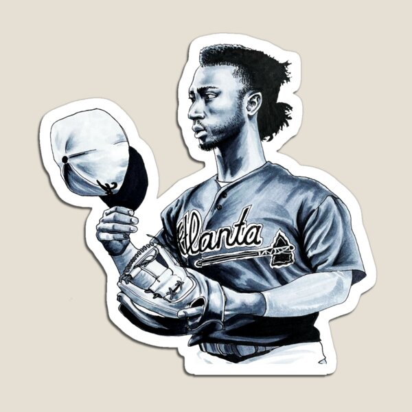 Ozzie Albies Jersey Magnet for Sale by cbaunoch