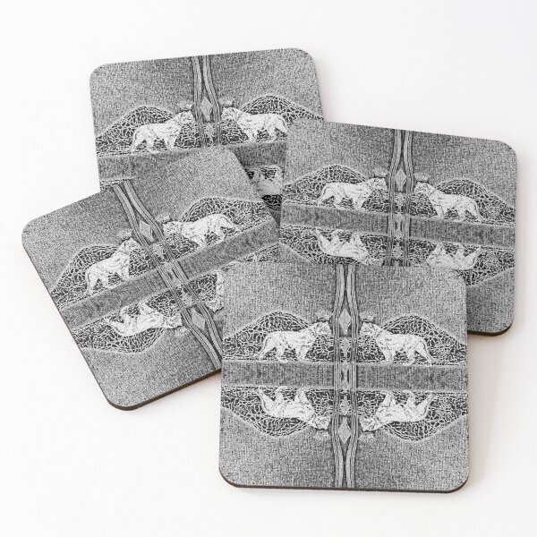 Item preview, Africa Sacred Pride The White Lioness Spirit in Black  designed and sold by SpiritGifts.