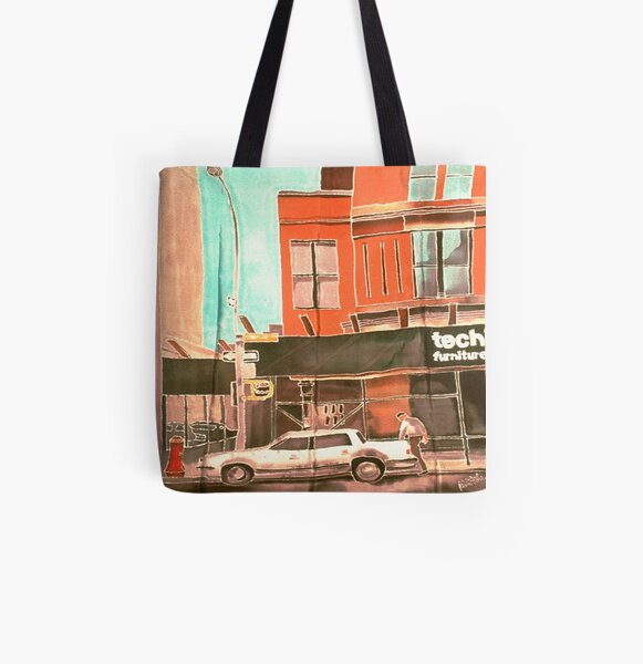 Franklin St All Over Print Tote Bag