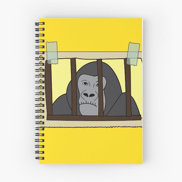 Item preview, Retro Gorilla Monkey Behind Bars Jail designed and sold by flofin.