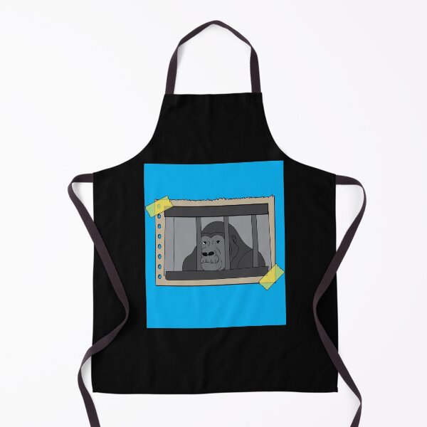 Item preview, Retro Gorilla Monkey Behind Bars Jail designed and sold by flofin.