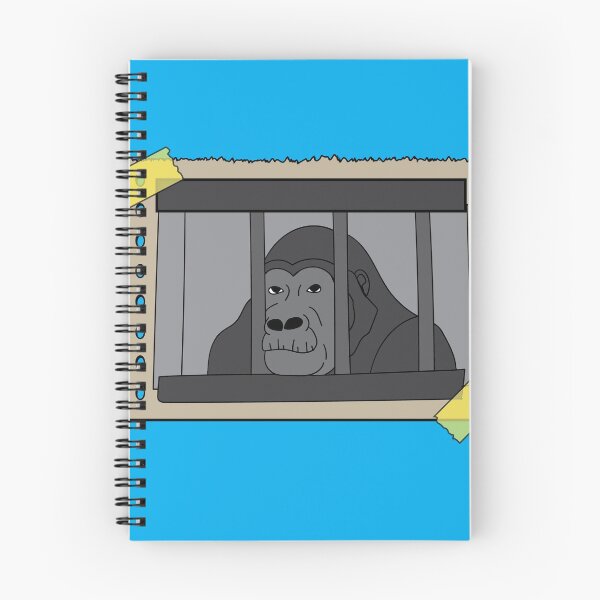 Item preview, Retro Gorilla Monkey Behind Bars Jail designed and sold by flofin.