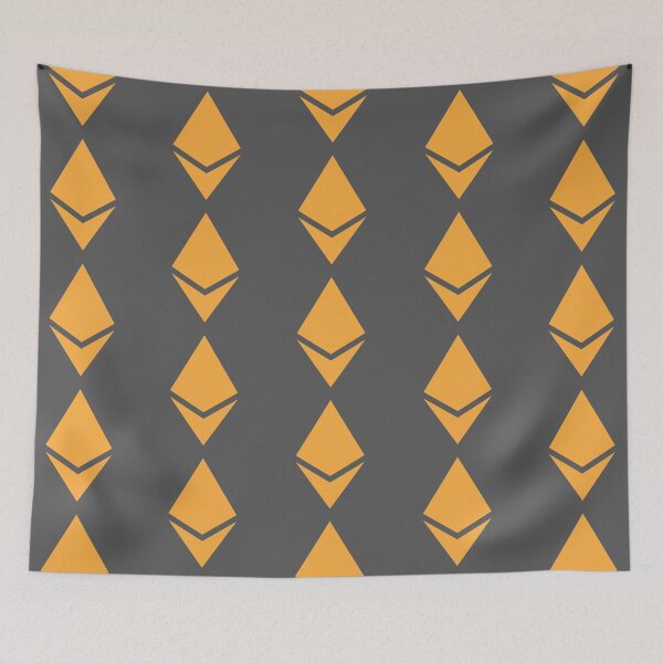 Item preview, 2D Yellow Ethereum Logo designed and sold by Unworldly.