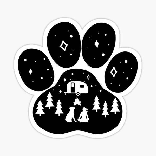 Item preview, Dog paw camping best gift for puppies lover designed and sold by kimoufaster.