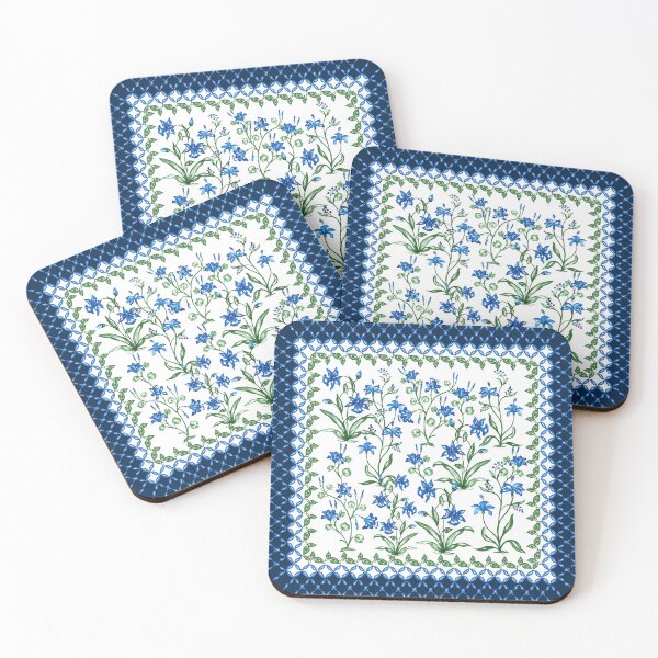 Item preview, blue flowers designed and sold by letsgow8th.
