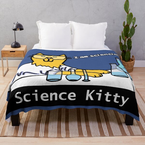 Item preview, Science Kitty Cat Ready to Learn in Safety Glasses designed and sold by ellenhenry.