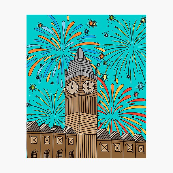 Item preview, Fireworks Pyro New Year's Countdown designed and sold by flofin.