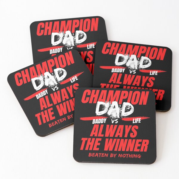 Item preview, Champion Dad Motivational Typography for Fathers designed and sold by sinceanna.