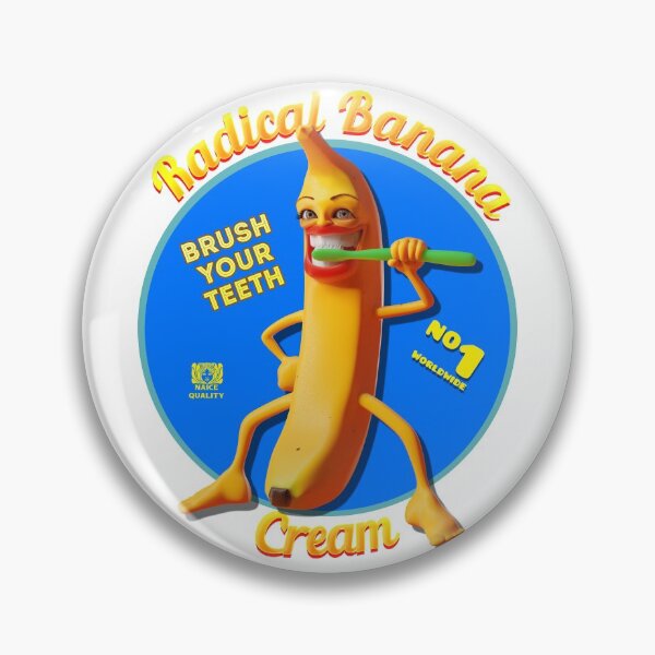 Item preview, Radical Banana Brushing Teeth designed and sold by AlexSin.