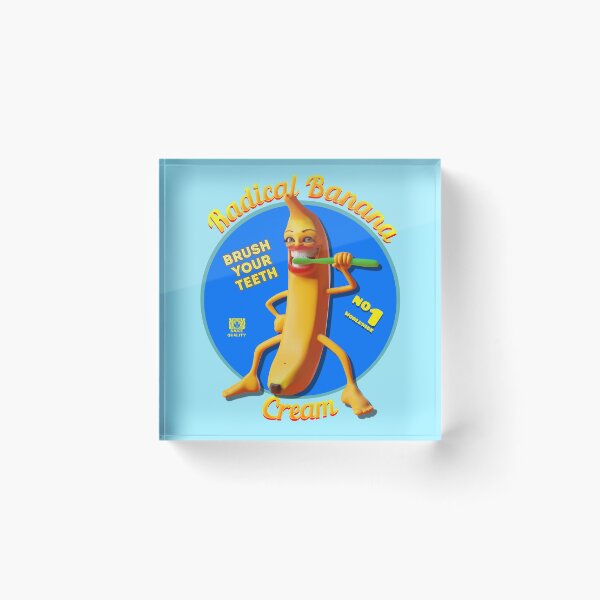 Item preview, Radical Banana Brushing Teeth designed and sold by AlexSin.