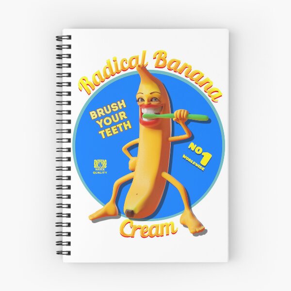 Item preview, Radical Banana Brushing Teeth designed and sold by AlexSin.