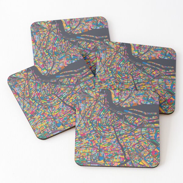 Item preview, Amsterdam Map - Mosaic - 2021 Colors designed and sold by HomeCities.