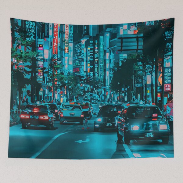 Item preview, Cyberpunk Night Tokyo designed and sold by KaremaJ.