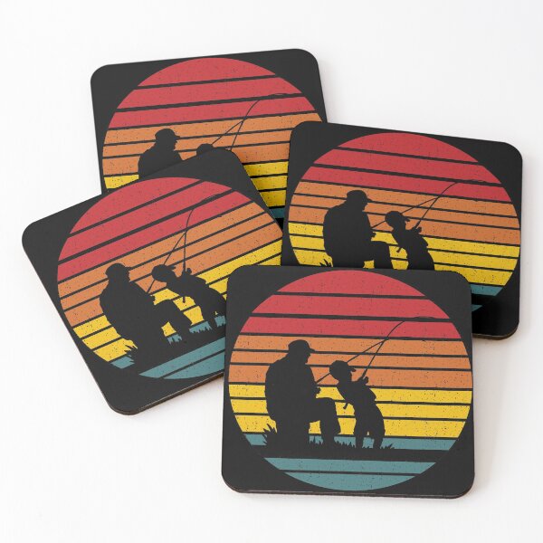 Item preview, Father son fishing buddies simple illustration designed and sold by poojapatel5.