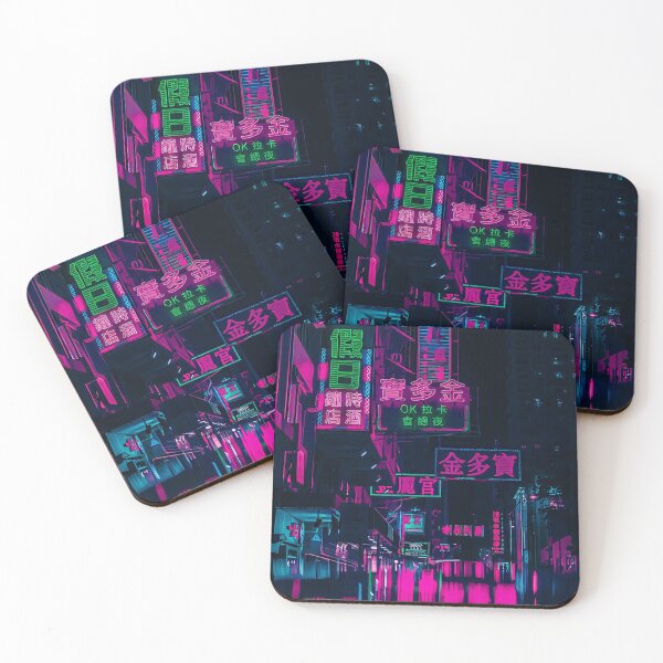 Item preview, Cyberpunk Anime Japan Street With Pink Lights designed and sold by KaremaJ.