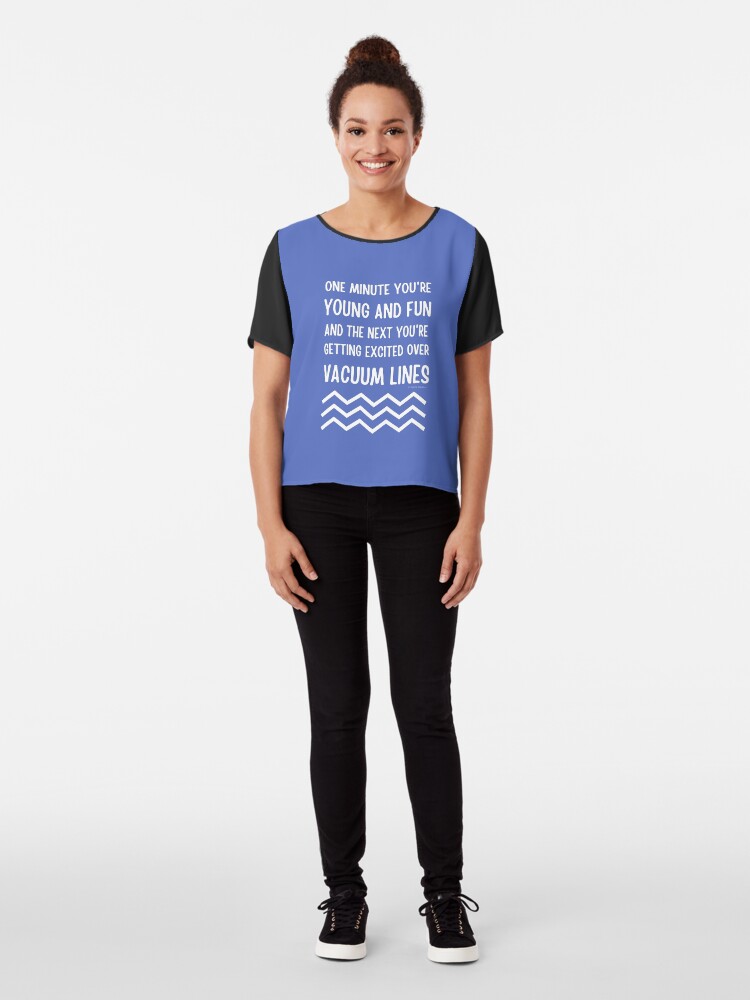Alternate view of Young and Fun and Getting Excited Over Vacuum Lines Chiffon Top