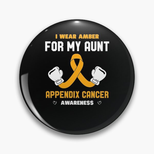 Item preview, Amber Ribbon Appendix Cancer Awareness Wear This For My Aunt designed and sold by JeannetteFlower.