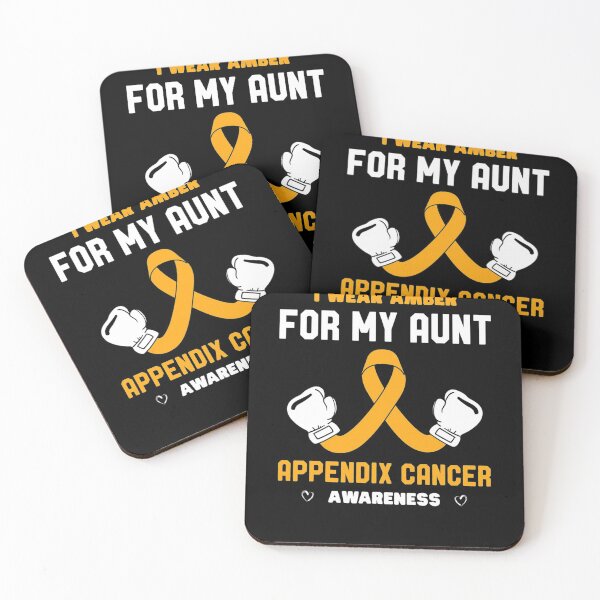 Item preview, Amber Ribbon Appendix Cancer Awareness Wear This For My Aunt designed and sold by JeannetteFlower.
