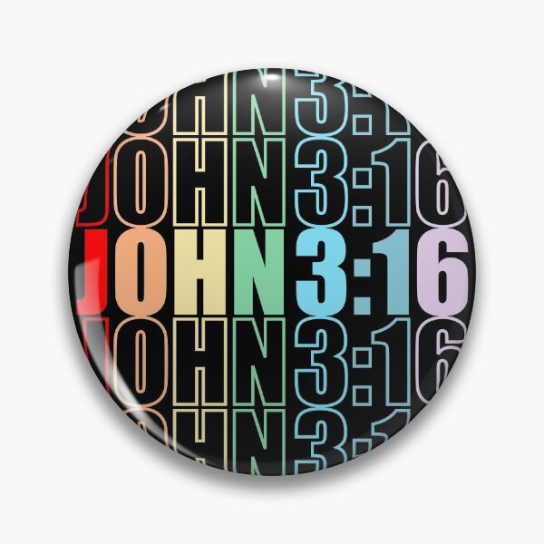 Item preview, John 3:16 Bible Verse in Rainbow Font designed and sold by Mariv19.