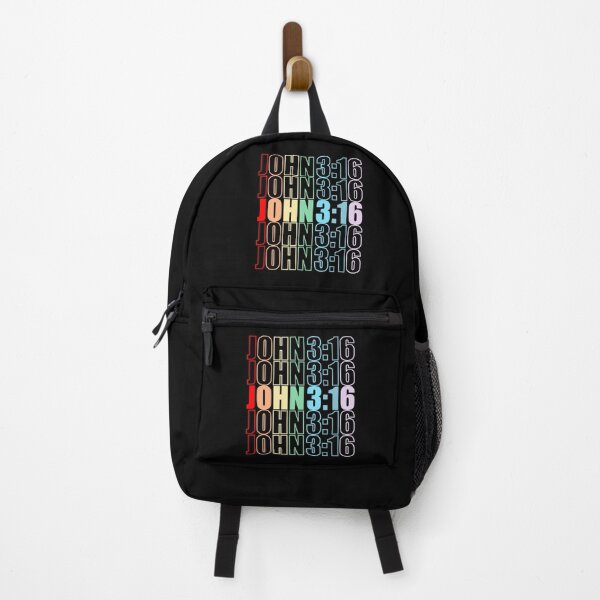 Item preview, John 3:16 Bible Verse in Rainbow Font designed and sold by Mariv19.
