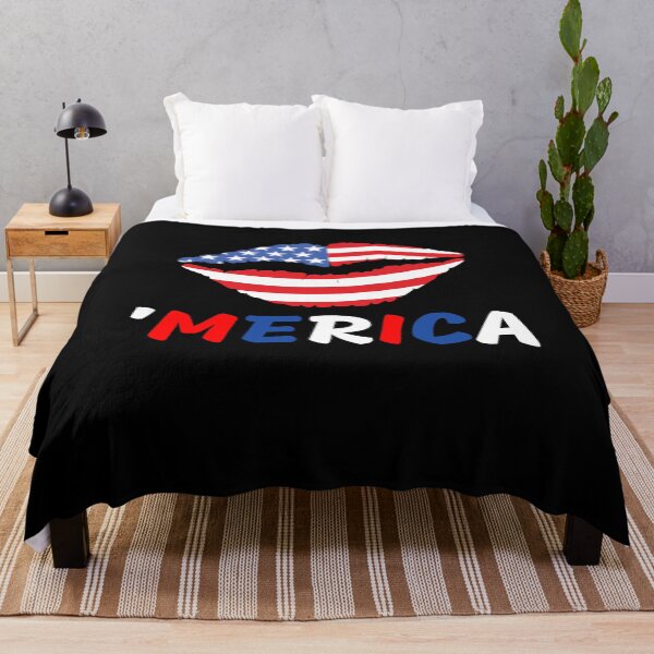 Artikelvorschau, Rot-weißer und königsblauer „Merica Lip“. entworfen und verkauft von LaceRenee.