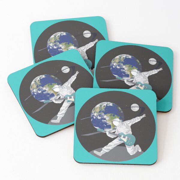 Item preview, Spaceman playing electric guitar on another planet in our Galaxy designed and sold by ajtechdesigns.