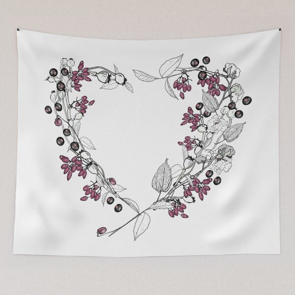 Item preview, wreath of berries and dried flowers designed and sold by Anastasiia Yurevych.