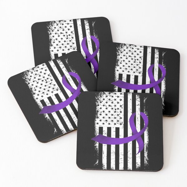 Item preview, American Flag Pancreatic Cancer Awareness Ribbon designed and sold by JeannetteFlower.