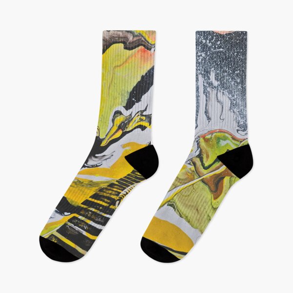 Item preview, Yellow and Black Surreal Stairway designed and sold by Kacixart.