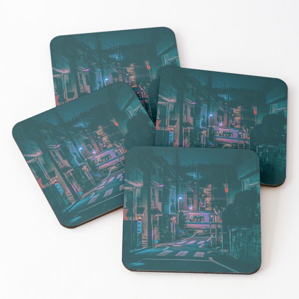 Item preview, Cyberpunk Night Japan Road designed and sold by KaremaJ.