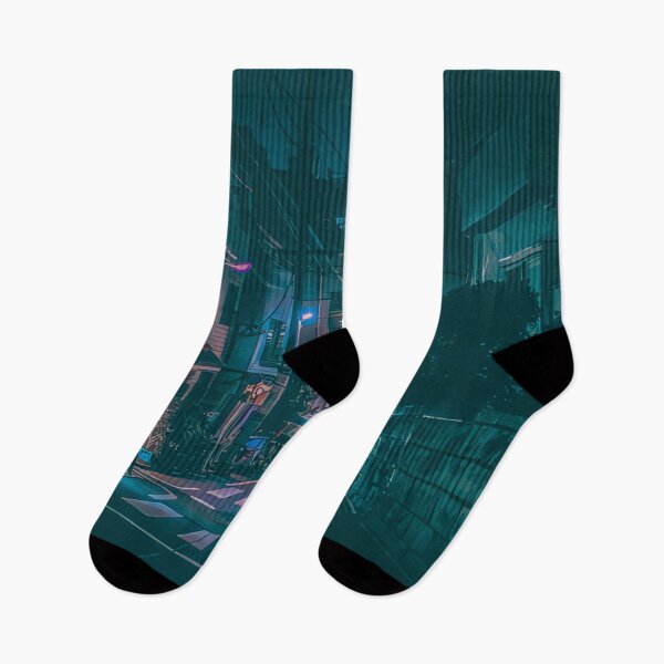 Item preview, Cyberpunk Night Japan Road designed and sold by KaremaJ.