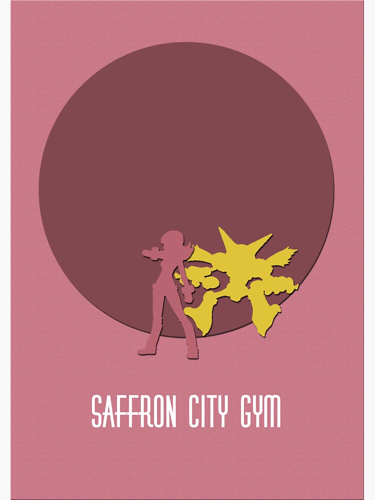 "Saffron City Gym" Sticker for Sale by joeredbubble Redbubble