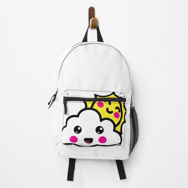Item preview, Cute Kawaii Cloud & Sun Happy Face designed and sold by KawaiiStickers-.