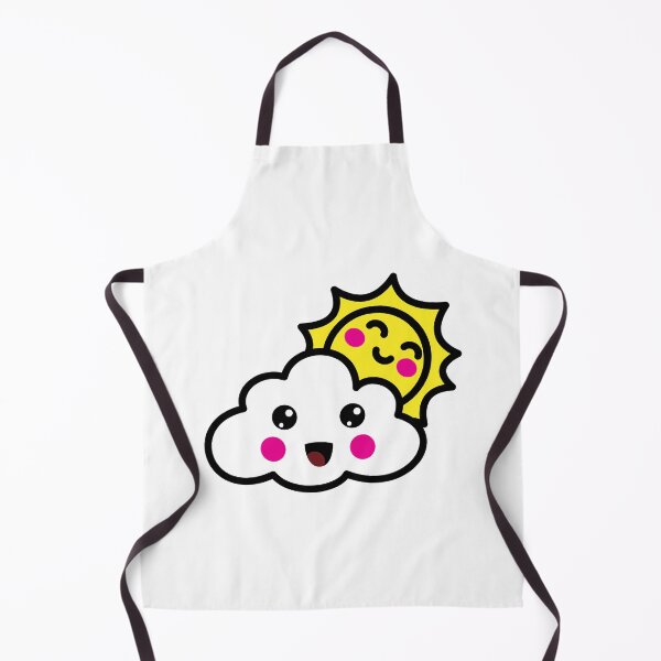 Artikelvorschau, Cute Kawaii Cloud & Sun Happy Face entworfen und verkauft von KawaiiStickers-.