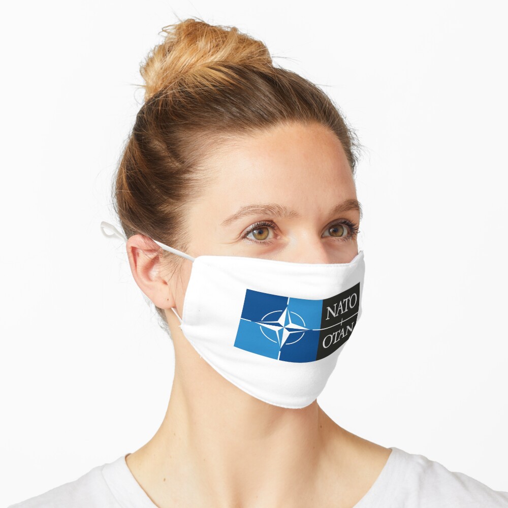 NATO. Logo of the North Atlantic Treaty Organisation, North Atlantic Alliance. Mask