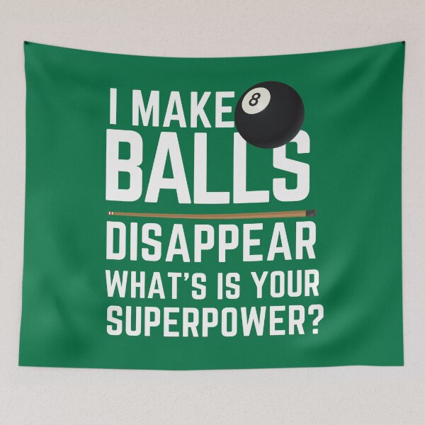 Item preview, Funny Billiard Player I make Ball Disappear Funny Gift for Pool Lover designed and sold by sinceanna.