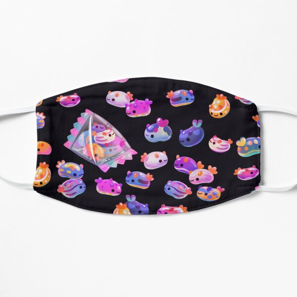 Jelly bean sea slug - dark Flat Mask