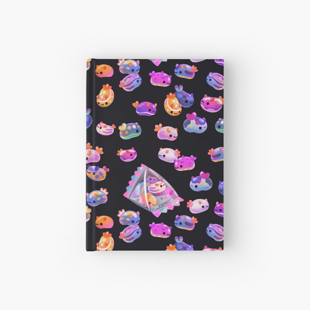 Jelly bean sea slug - dark Hardcover Journal