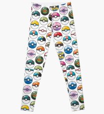 Pokemon Pokeball White Leggings