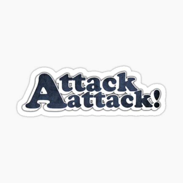 Attack AttacK Logo Sticker For Sale By MrLazyCat Redbubble   St,small,507x507 Pad,600x600,f8f8f8.u6 